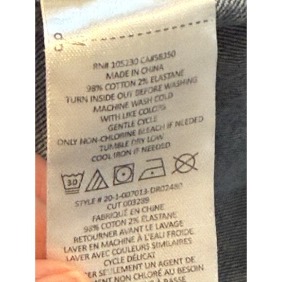 Current Elliot Denim Dress Women 0 X Small Blue Western Preppy‎ Casual Festival - Picture 6 of 7